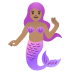 🧜🏽‍♀️ mermaid: medium skin tone display on Google